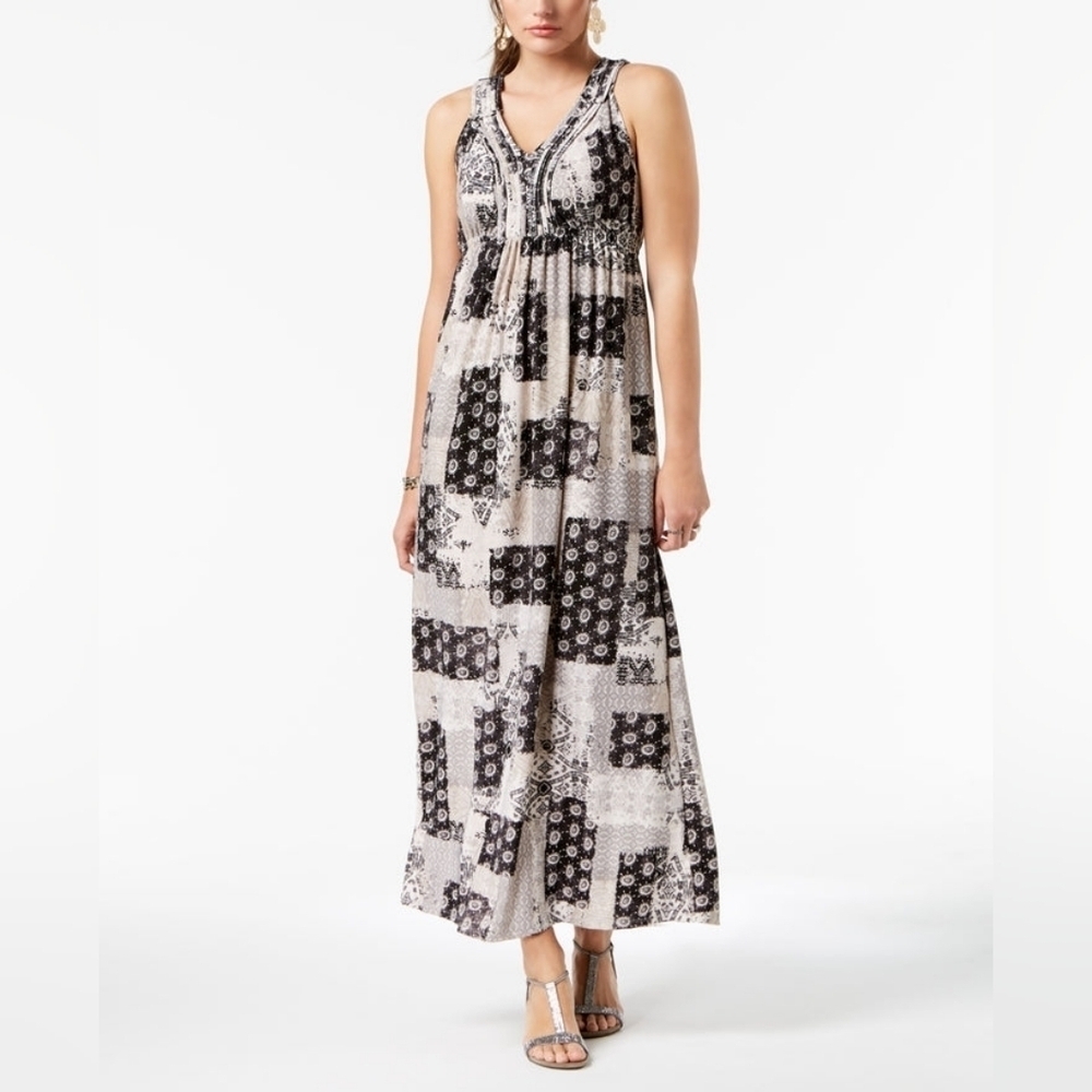 NWT Style & Co Patchwork Maxi Dress